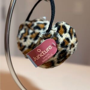 Juncture Leopard Print Faux Fur Earmuffs - Brown/Black